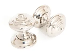 From The Anvil Polished Nickel Elmore Concealed Mortice Knob Set