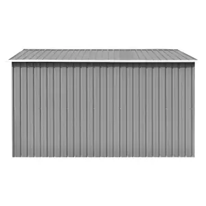 Berkfield Garden Shed 257x298x178 cm Metal Grey