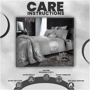 Tomaszewski Polyester Solid Colour Duvet Cover with Pillowcases Grey / Single Duvet Cover + 1 Standard Pillowcase