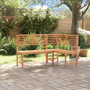 vidaXL Garden Corner Bench 140 cm Solid Acacia Wood