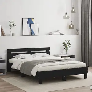 Berkfield Bed Frame without Mattress Black 140x200 cm