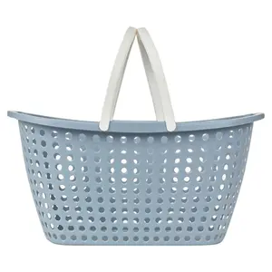 Laundry Basket with Handles - Blue