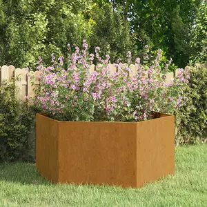 Berkfield Planter Rusty 90x90x45 cm Corten Steel