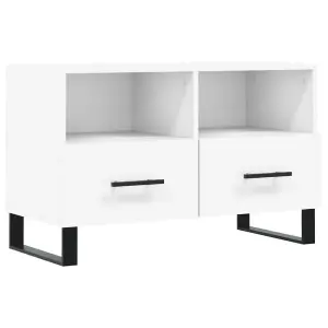 Berkfield TV Cabinet White 80x36x50 cm Engineered Wood