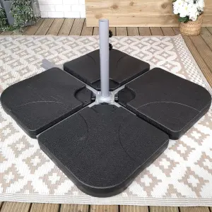 Samuel Alexander 4 PC Square Cantilever Parasol Base Weight Set