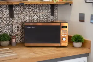 Russell Hobbs RHMD804CP 17 Litre Copper Effect Digital Microwave