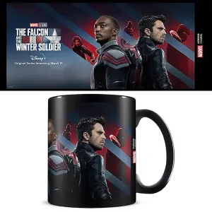 The Falcon and The Winter Soldier Stars And Stripes Mug Black/Red/Grey (One Size)