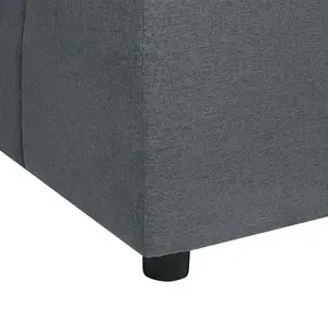 Corner Sofa TOMRA Graphite Grey Fabric Right Hand