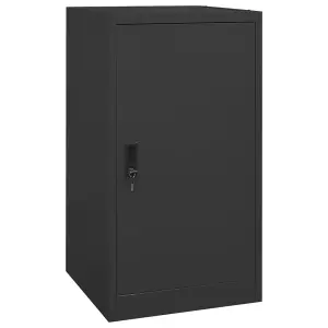 Berkfield Saddle Cabinet Anthracite 53x53x105 cm Steel