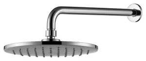 VURTU Hertford Single Fixed Shower Head, 139(H) x 200(W), Chrome, 991116