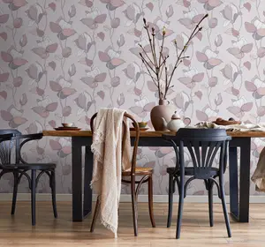 Galerie The New Design Book Pink Floral Wallpaper