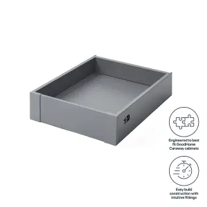 GoodHome Soto Matt anthracite Internal drawer front (H)105mm (W)355mm (T)13mm