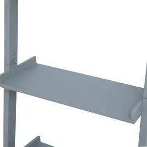 Ira 5-Tier Ladder Shelf Bookcase Unit Grey