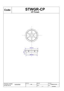 McAlpine STWGR-CP 1.5" Shower Grid