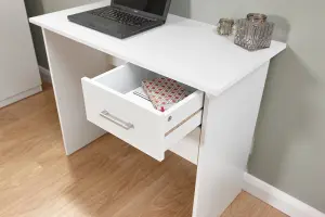 GFW Panama 2 Drawer Study Desk White Oak