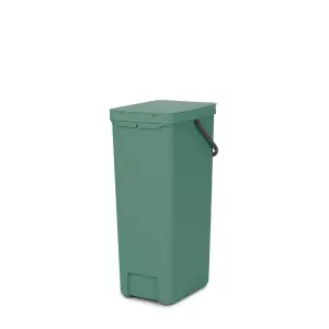 Brabantia Sort & Go Tall Fir Green Plastic Recycling bin - 40L Freestanding