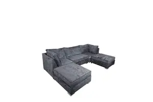 Stunning Lux U Shape - Chenille Sofas