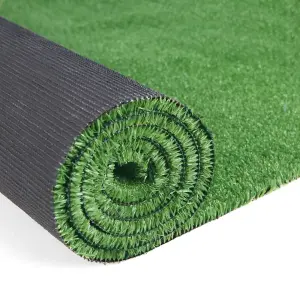 Best Artificial 10mm Grass - 2mx1m (6.5ft x 3.3ft) - 2m² Child & Pet Friendly Easy Install Turf Roll UV Stable Artificial Lawn