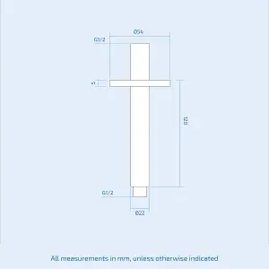 Nes Home 120mm Round Ceiling Mounted Shower Arm Chrome