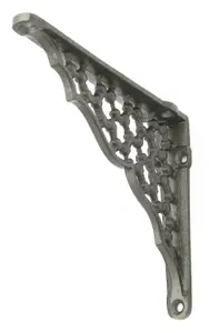 Castelion Single Small Cast Iron Honeycomb Shelf Bracket