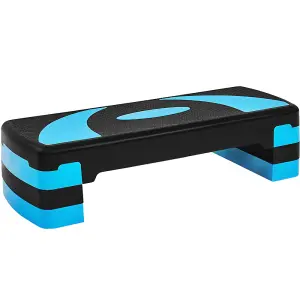 Yaheetech Blue Compact Size Aerobic Stepper with Risers