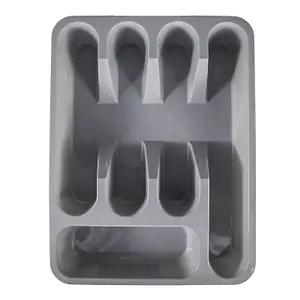 PLASTIC Cutlery Tray Grey 360MM x 260MM