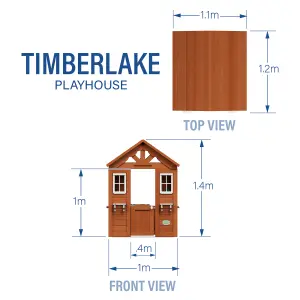 Backyard Discovery Timberlake Cedar Wooden Playhouse