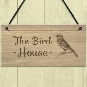 The Bird House Sign Garden Shed Summerhouse Sign Home Gift For Mum Nan