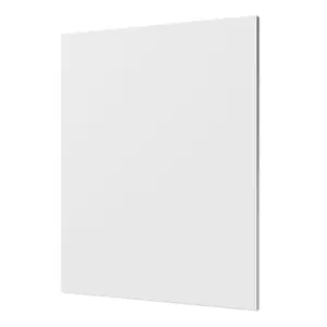 GoodHome Artemisia Innovo handleless matt white shaker Standard End panel (H)715mm (W)595mm