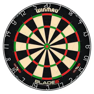 Winmau Professional PDC Dart Set includes Blade 6 Dartboard, PDC Surround, 2 Sets of Darts, Official Oche Line