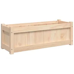 Berkfield Garden Planter 90x31x31 cm Solid Wood Pine