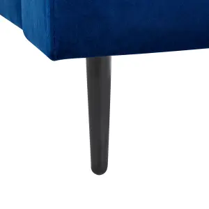 Velvet Chaise Lounge Navy Blue GUERET