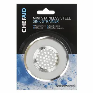 Chef Aid Basin Waste Strainer Silver (7.5cm x 7.5cm)