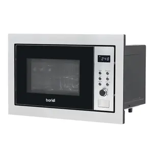 900W Stainless Steel Integrated Microwave and Grill 25L - Perfect for Your Kitchen