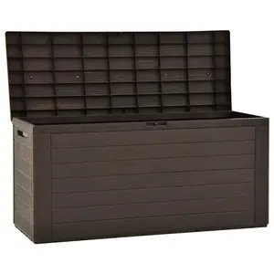 Berkfield Garden Storage Box Brown 116x44x55 cm