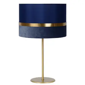 Lucide Extravaganza Tusse Retro Table Lamp 30cm - 1xE14 - Blue