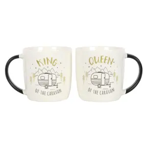 King and Queen Caravan Mug Set (500 ml)