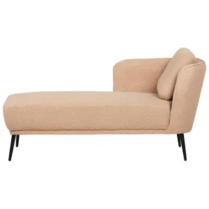 Right Hand Boucle Chaise Lounge Beige ARTHEZE