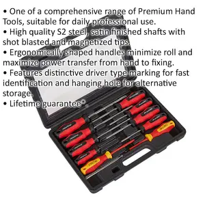 11-Piece Premium S2 Steel Screwdriver Set with Soft Grip Handles for Ultimate Precision