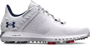 Under Armour Mens HOVR Drive 2 E Spiked Golf Shoes - Mens White/Silver