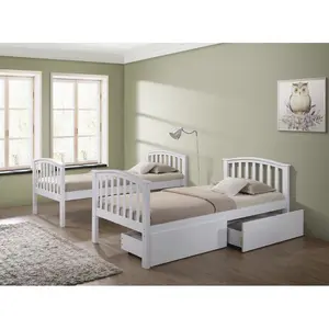 Elstree Single (3') Standard Bunk Bed White