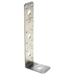 10 Pack Of Heavy Duty Galvanised 2.5mm Thick Angle Brackets L Shape Corner Braces 150x50x35mm