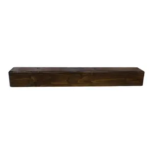 Focal Point Round Traditional Dark Fully finished Beam Mantel (H) 140mm (W) 1220mm (D)140mm