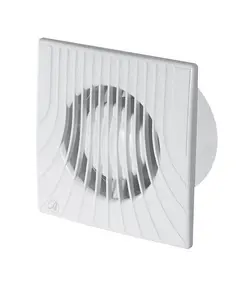 Modern White Bathroom Extractor Fan 100mm with Timer Ventilator