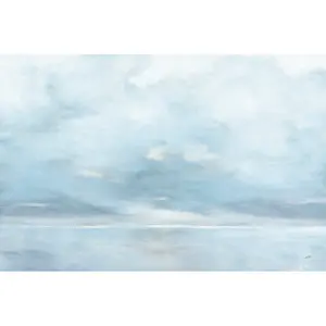 Glint On The Horizon Blue by Julia Purinton - Wrapped Canvas Art Prints 61cm H x 91cm W x 3.8cm D