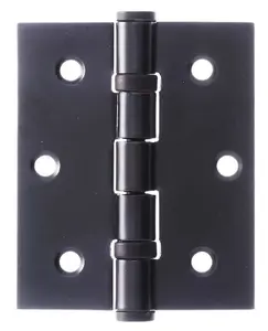 75mm 3" Matt Black Ball Bearing Hinges for Internal Doors, 75mm (3 Inch) Timber Door Hinge, Golden Grace (5Pair)