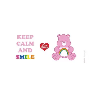 Care Bears Keep Calm And Smile Inner Two Tone Cheer Bear Mug White/Red/Pink (One Size)