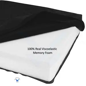 Single Chair Memory Foam Cushion Pad - Wheelchair, Garden Seat, Home, Office, Car Seat, Floor Seating - 4 inches Thick