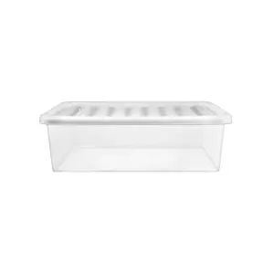 Premier 32L Storage Box & Lid Clear (34mm x 40mm x 59mm)