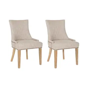 Baumgarten Upholstered Dining Chair (Set of 2) Grey